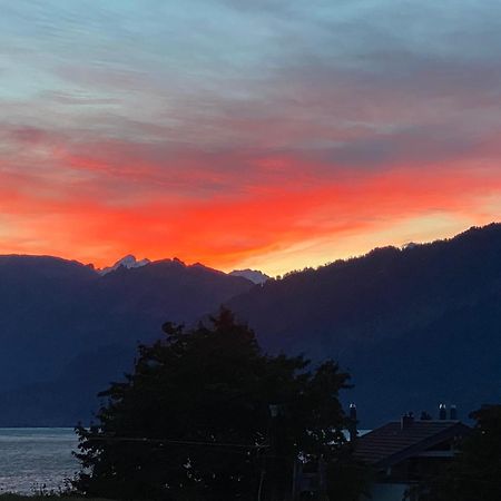 See Und Berge Garden Faulensee Bagian luar foto